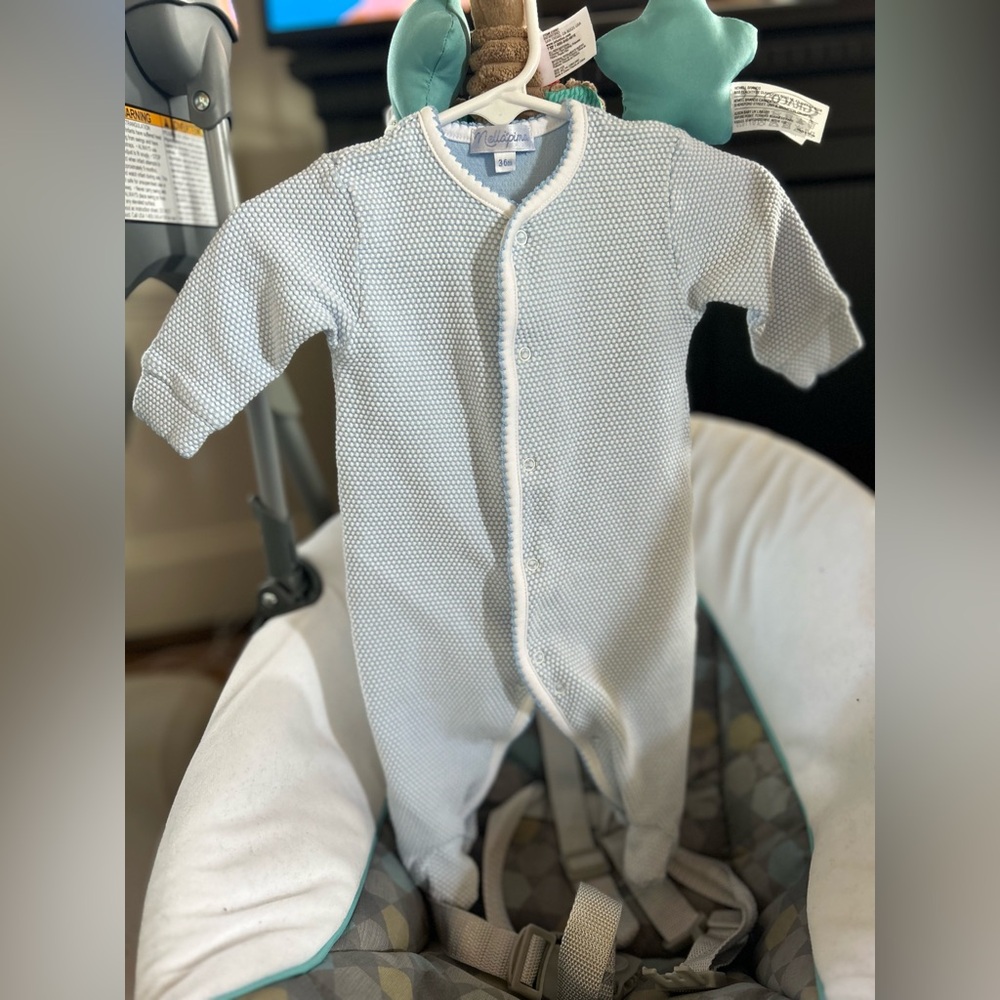 Nellapima Blue Footie 3/6M